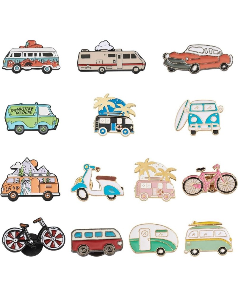 Pandahall Various Theme Alloy Enamel Brooches Lapel Brooch Enamel Pin Set Vehicle Theme $9.11 Brooches & Pins