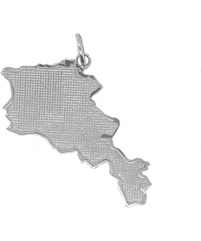 Solid Sterling Silver Armenia Map Pendant $14.70 Pendants