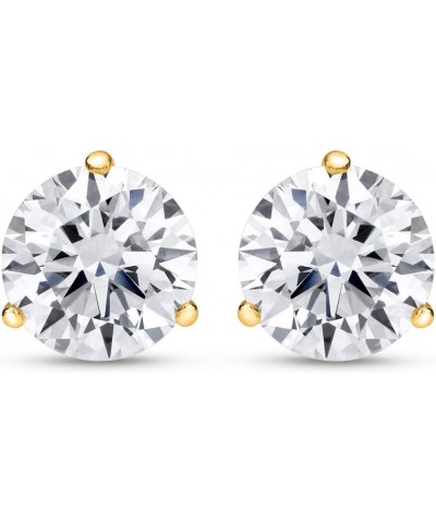 3/4-5 IGI Certified LAB-GROWN Round Cut Diamond Earrings 3 Prong Push Back Ultra Premium Collection (H-I COLOR, VS1-VS2 CLARI...