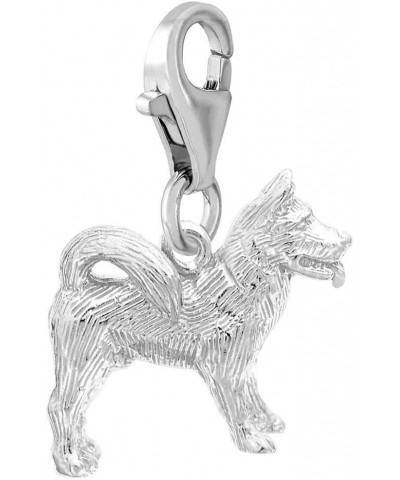 Akita Charm with Lobster Clasp Sterling Silver $26.60 Bracelets