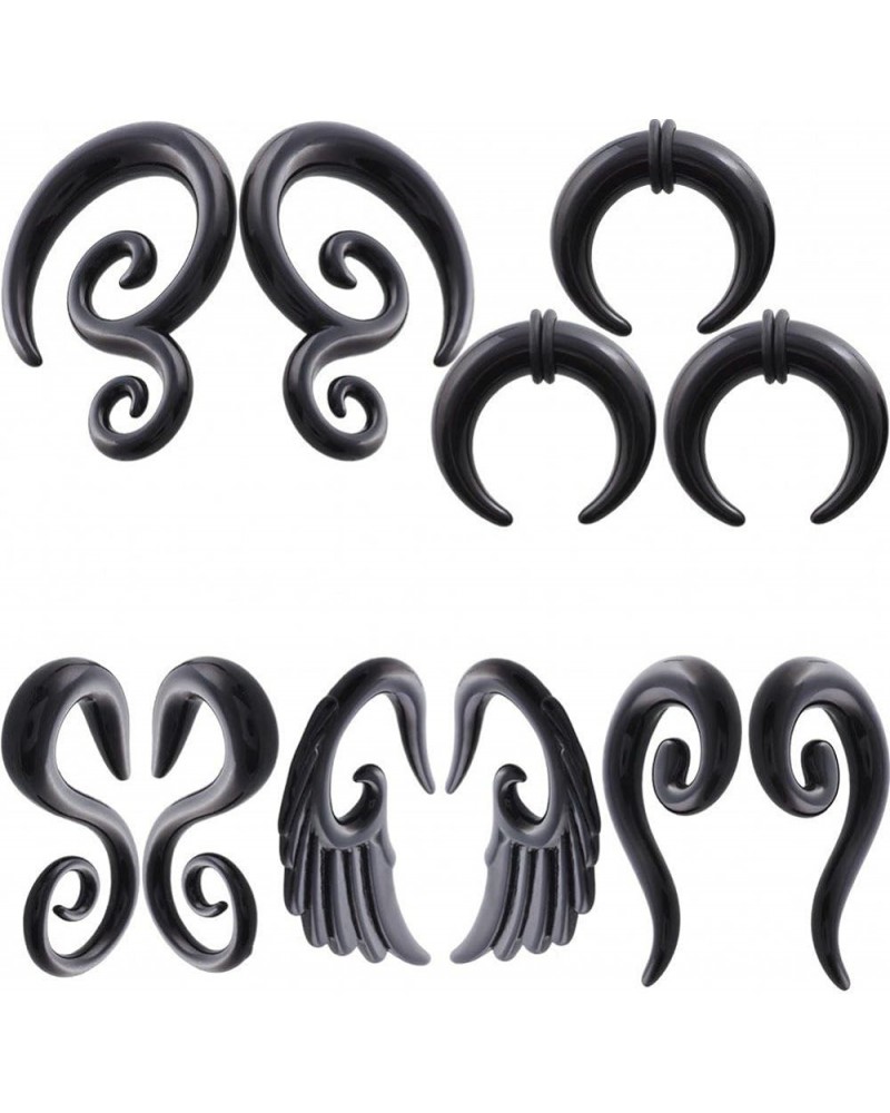 IPINK-5 Pairs Acrylic Spiral Snail Taper Plugs Tunnel Ear Stretcher Expander Kit Plugs 14-00 Gauges 5 Pairs of 5mm(4G) $10.25...