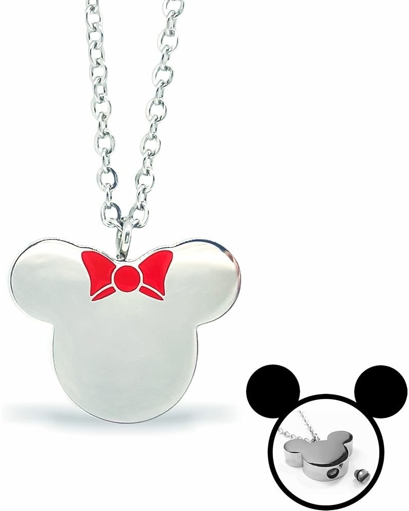 FIKA Mickey Cremation Ashes Remembrance Urn Pendant Necklace Jewelry Filling Kit Included Minnie $26.54 Necklaces