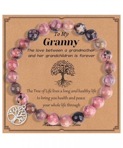 Gifts for Women Tree of life Bracelet Gifts for Grandma, Nana, Grammy, Nanny, MiMi, Granny, Nonna, GiGi, Natural Stone Charm ...