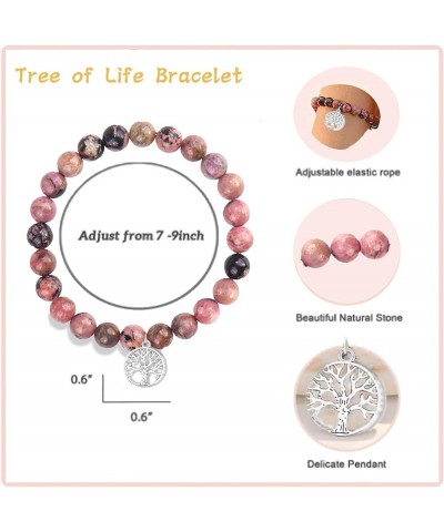 Gifts for Women Tree of life Bracelet Gifts for Grandma, Nana, Grammy, Nanny, MiMi, Granny, Nonna, GiGi, Natural Stone Charm ...