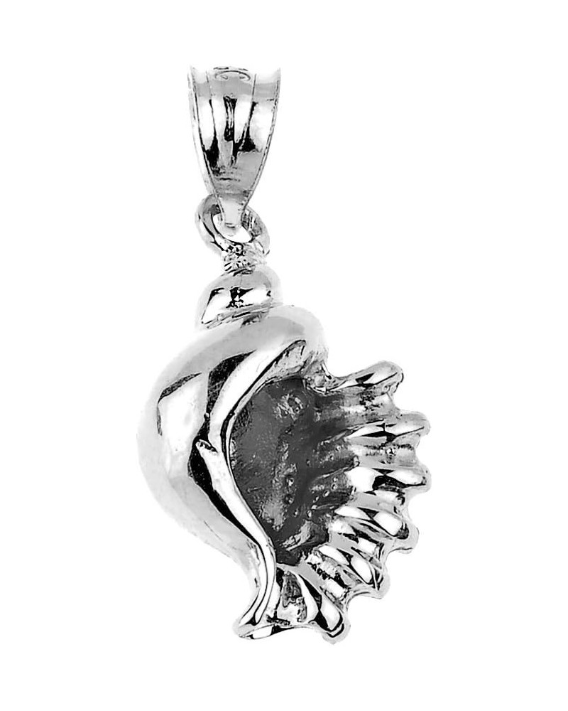 Sea Life Collection 925 Sterling Silver Seashell Charm Pendant $13.74 Pendants