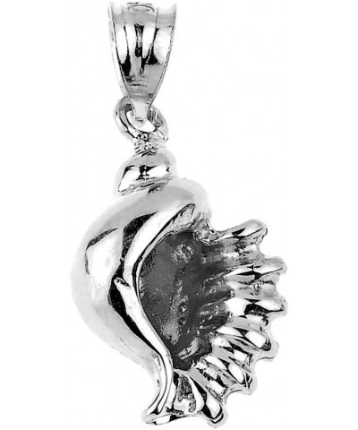 Sea Life Collection 925 Sterling Silver Seashell Charm Pendant $13.74 Pendants