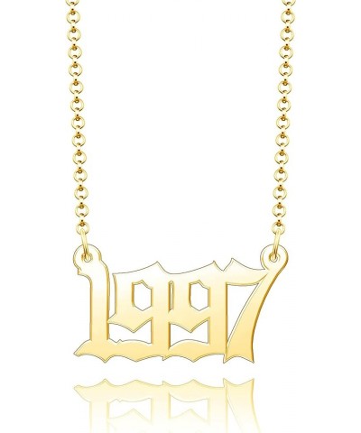 Personalized Name Necklace Custom Gold Name Plate Necklace Sterling Silver Love Heart Pendant Gift Card -Number-34 $13.04 Nec...