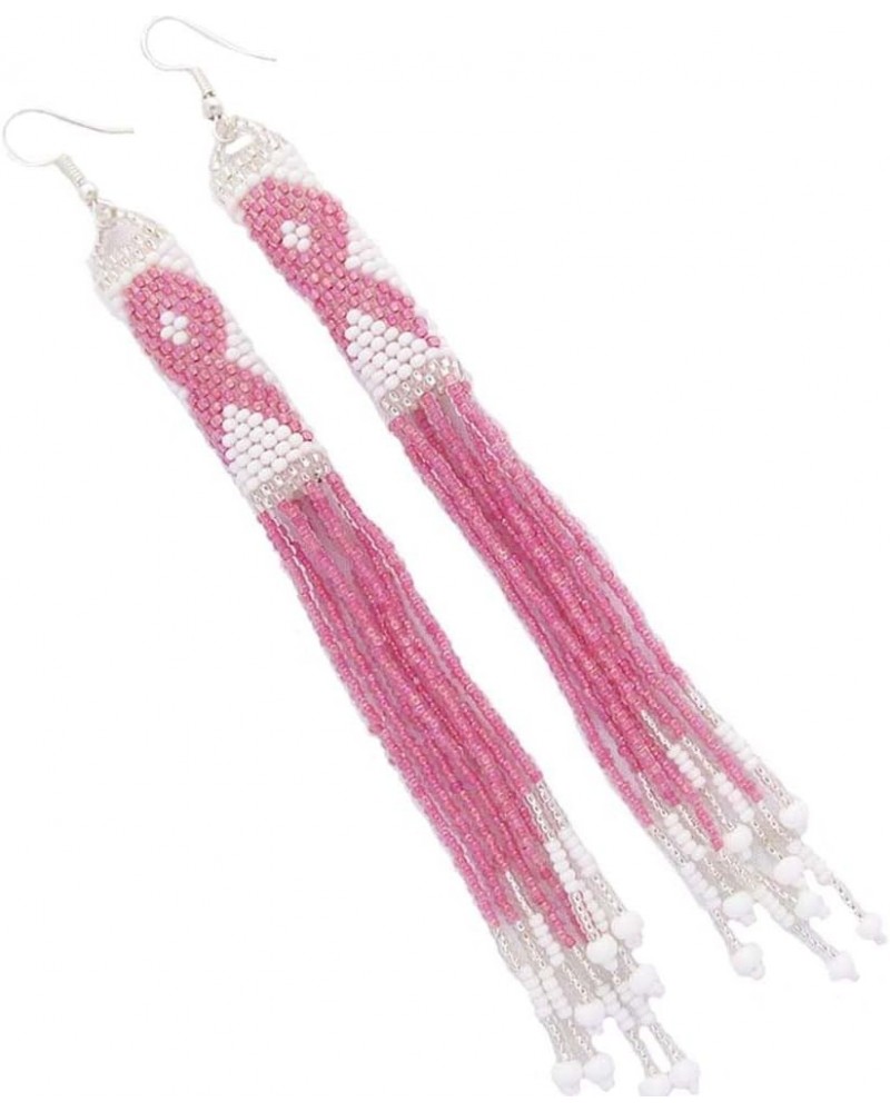 Lavivia Beaded Long Earrings. Handmade Native Inspired Seed Beaded Earrings. Fashion Jewelry for Women Suitable For Occasions...