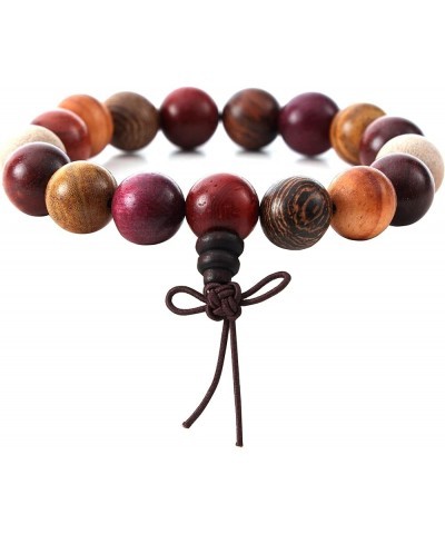 6-8mm Wood Beads Bracelet Prayer Beads for Meditation Buddha Tibetan Bracelet for Men and Women B3:10MM 8 Treasure Wood $8.69...