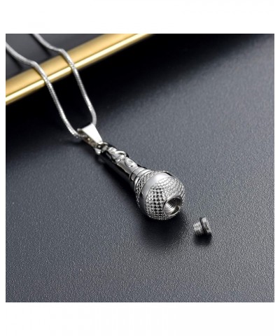 Cremation Jewelry Urn Pendant Necklace for Ashes,Microphone Memorial Keepsake Cremation Urn Locket Jewelry Customize $14.87 N...