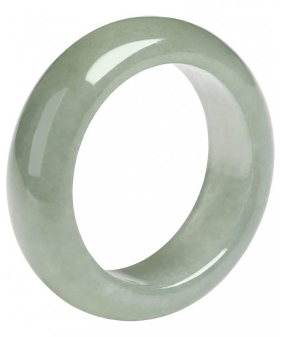 Natural A Grade Jade Band Ring Burma Jade Rings for Women Men, Myanmar Type A Jadeite Jewelry Gift Engagement Ring(Ring Size:...