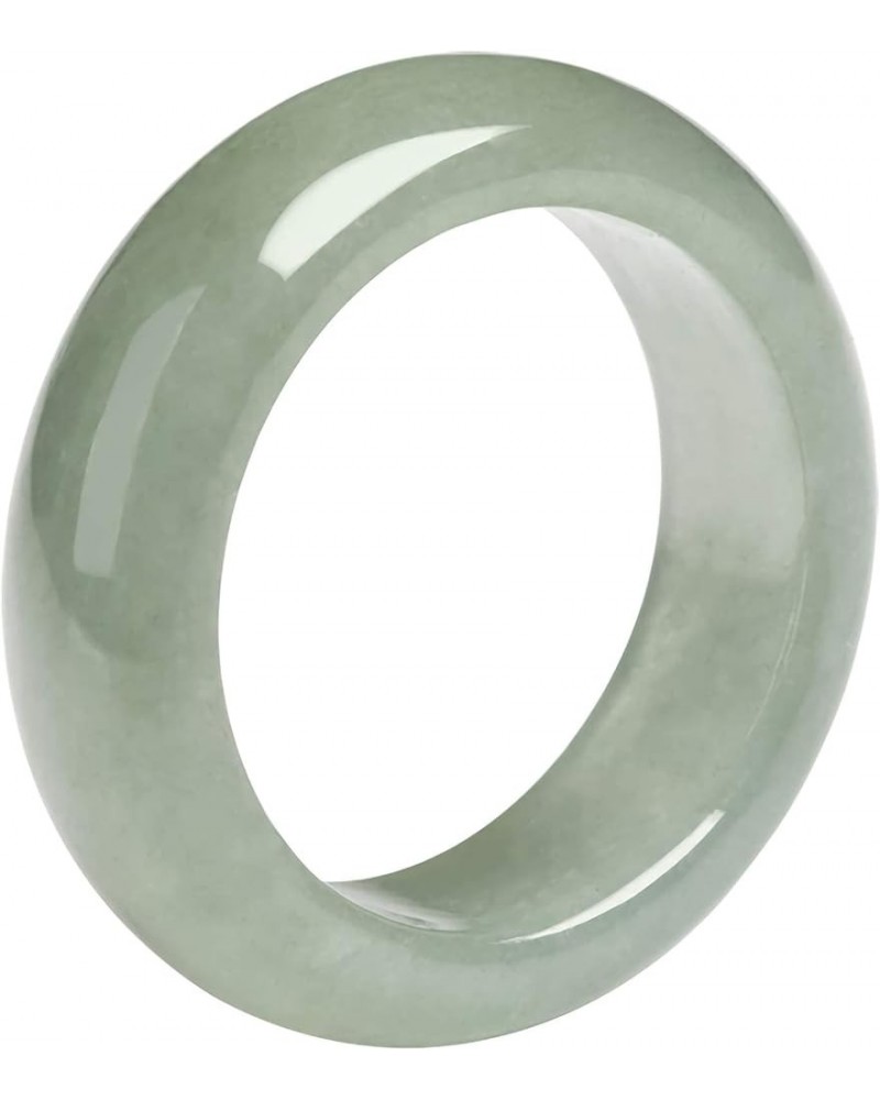 Natural A Grade Jade Band Ring Burma Jade Rings for Women Men, Myanmar Type A Jadeite Jewelry Gift Engagement Ring(Ring Size:...